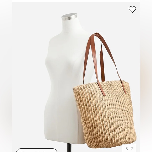 J. Crew Bags J Crew Woven Straw Market Tote Poshmark